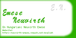 emese neuvirth business card